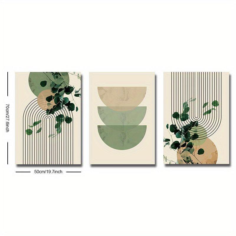 Green Plant Eucalyptus Leaf Canvas Print for Modern Wall Decor