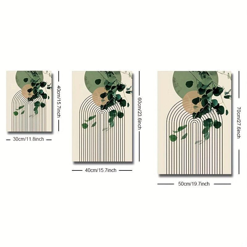 Green Plant Eucalyptus Leaf Canvas Print for Modern Wall Decor