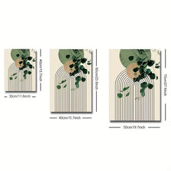 Green Plant Eucalyptus Leaf Canvas Print for Modern Wall Decor