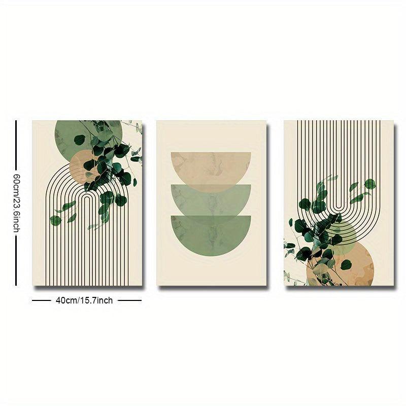 Green Plant Eucalyptus Leaf Canvas Print for Modern Wall Decor