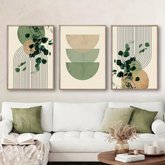 Green Plant Eucalyptus Leaf Canvas Print for Modern Wall Decor