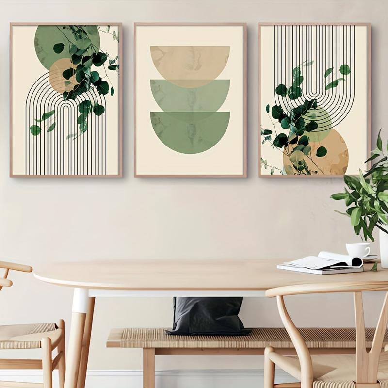 Green Plant Eucalyptus Leaf Canvas Print for Modern Wall Decor