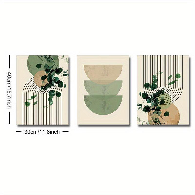 Green Plant Eucalyptus Leaf Canvas Print for Modern Wall Decor