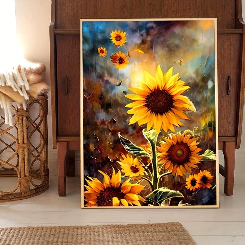 Modern Sunflower Canvas Wall Art