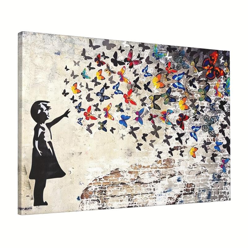 Framed Graffiti Art Canvas Painting Urban Street Painting On Canvas Wall Art