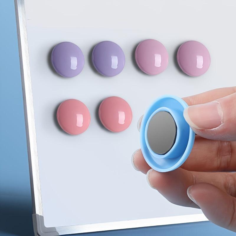 10pcs Macaron Series Magnetic Buckle 30mm Colorful Suction Iron Stone