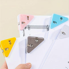 10pcs Triangle Clip Bill Clip Binder Clip for Desk Storage Shelf