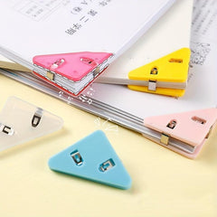 10pcs Triangle Clip Bill Clip Binder Clip for Desk Storage Shelf