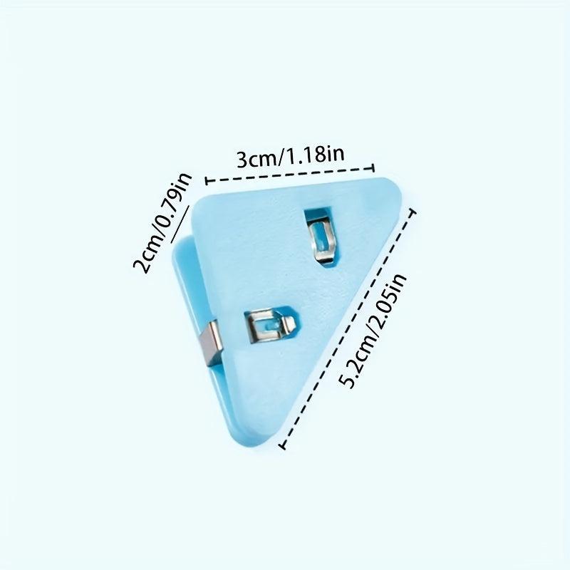 10pcs Triangle Clip Bill Clip Binder Clip for Desk Storage Shelf