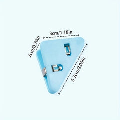 10pcs Triangle Clip Bill Clip Binder Clip for Desk Storage Shelf