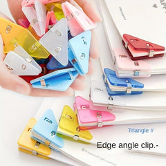10pcs Triangle Clip Bill Clip Binder Clip for Desk Storage Shelf