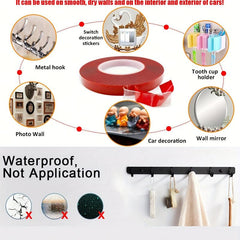 Double Sided Transparent Tape Nano Acrylic Adhesive for Wall Nail