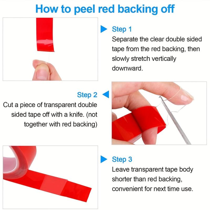 Double Sided Transparent Tape Nano Acrylic Adhesive for Wall Nail