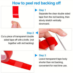 Double Sided Transparent Tape Nano Acrylic Adhesive for Wall Nail