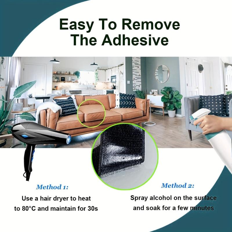 Double Sided Hook and Loop Straps 4IN x 10FT - Secure Sofa Cushions
