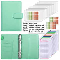 Budget Binder with Zipper Envelopes & Expense Sheets