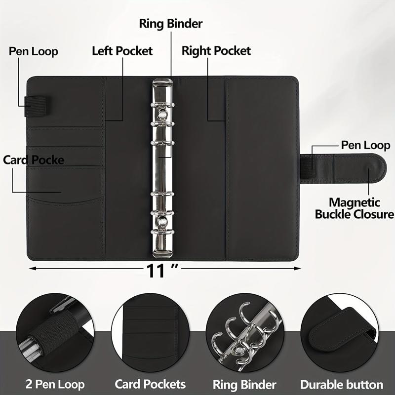Budget Binder with Zipper Envelopes & Expense Sheets