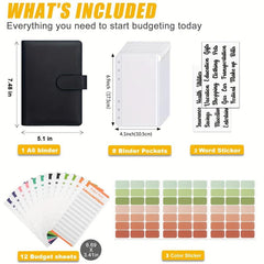 Budget Binder with Zipper Envelopes & Expense Sheets