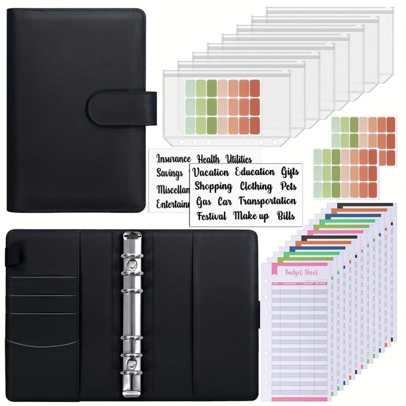 Budget Binder with Zipper Envelopes & Expense Sheets