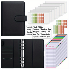Budget Binder with Zipper Envelopes & Expense Sheets