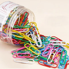 160pcs Metal Paper Clips 29mm Colorful Paper Clip for School Office DIY Albums