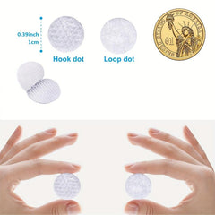 650pcs Self Adhesive Hook & Loop Dots 0.39 Nylon Coins for DIY Crafts