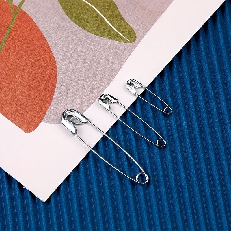 250 Packs Safety Pins By Luxurecourt - 4 Assorted Sizes Silver Pins Bulk