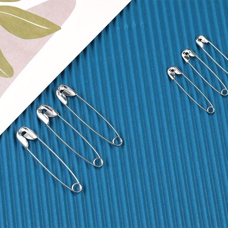 250 Packs Safety Pins By Luxurecourt - 4 Assorted Sizes Silver Pins Bulk
