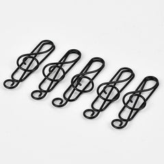 20pcs Musical Note Metal Paper Clip Bookmark Stationery School Office Supply
