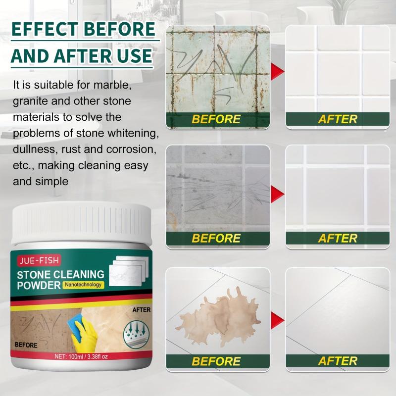 Stone Cleaning Powder Kitchen Quartz Stone Countertop Marble Tile Cleaning