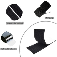 20pcs Hook And Loop Strips Double Sided Tape Heavy Duty Mounting Strips