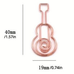 10pcs Music Notes Guitar Paper Clips for Students