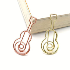 10pcs Music Notes Guitar Paper Clips for Students