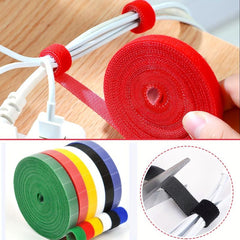 10ft Reusable Hook & Loop Straps - 6 Color Options