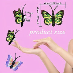 20pcs 3D Simulated Butterfly Push Pin Creative Decorative Flower Cork Board Pin