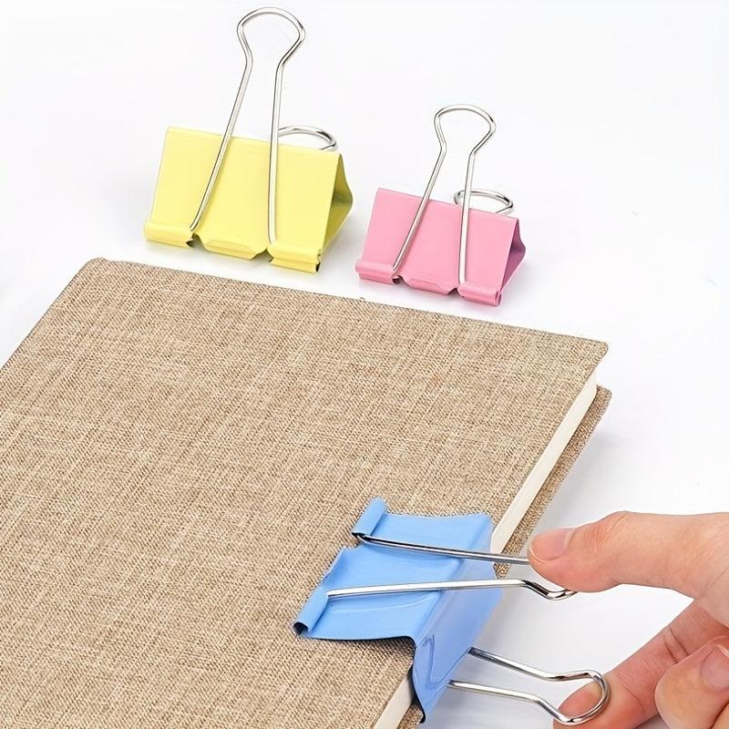 20pcs Mixed Size Dovetail Clip Folder Test Paper Book Clip Stationery Office