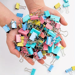 20pcs Mixed Size Dovetail Clip Folder Test Paper Book Clip Stationery Office