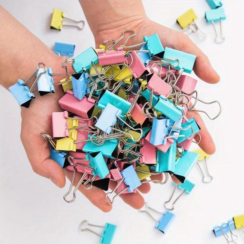 20pcs Mixed Size Dovetail Clip Folder Test Paper Book Clip Stationery Office