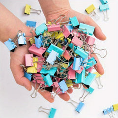 20pcs Mixed Size Dovetail Clip Folder Test Paper Book Clip Stationery Office