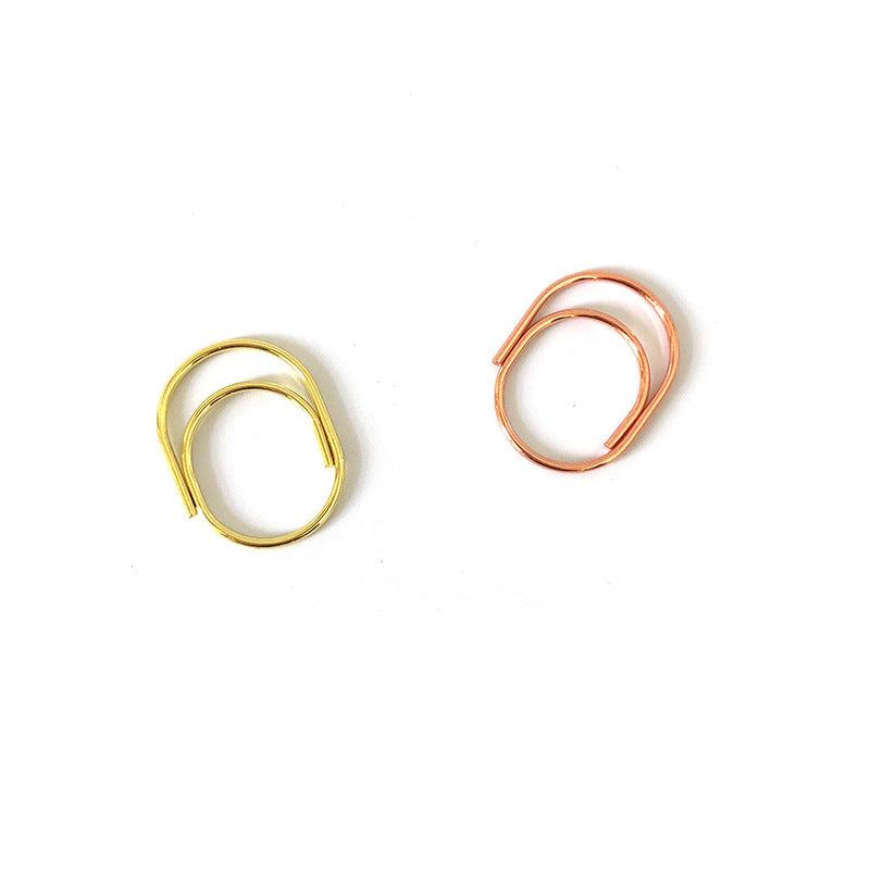 60pcs 25mm Paper Clips Mini Metal Paper Clip for Planners & Office Supplies