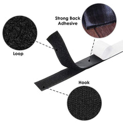 Strong Self Adhesive Hook And Loop Fastener Tape Nylon Sticker