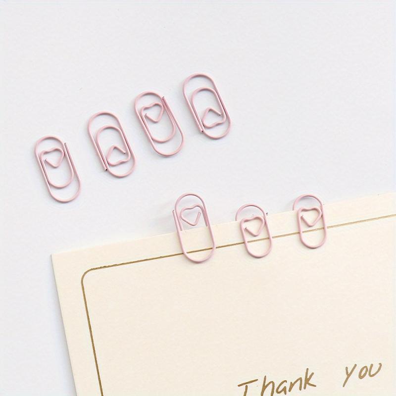 100pcs Mini Small Love Special shaped Colorful Paper Clips