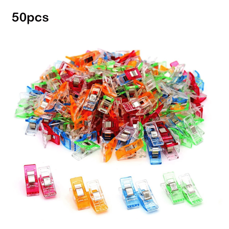 Plastic Clamps Fixed Scale Clamps Office Snack Sewing Patchwork Clamps