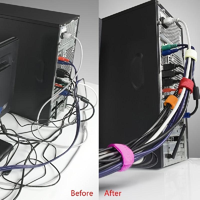 Reusable Fastening Wire Organizer Cable Ties 17.78 cm