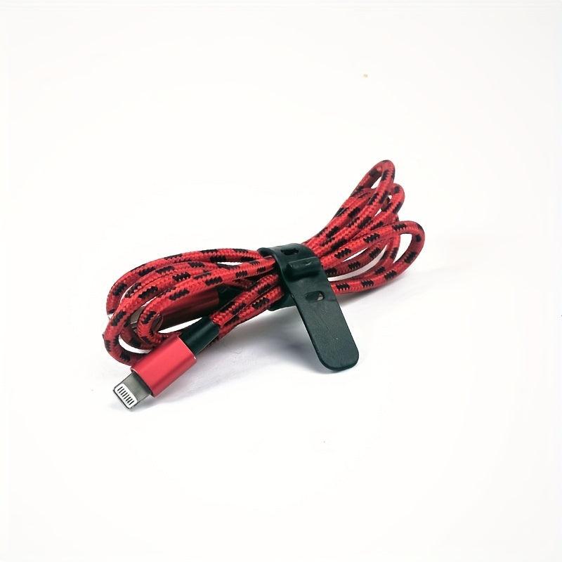 6pcs Mixed Earphone Storage Soft Tape Data Cable Protection Sleeve