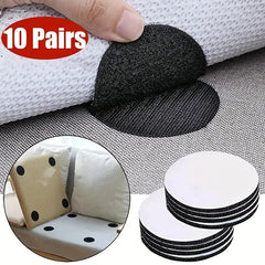 20 Pairs Anti-curling Carpet Tape Non-slip Stickers Carpet Gripper