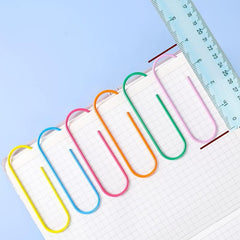12 Pack Jumbo Coated Paper Clips 100mm Extra Large Paperclips