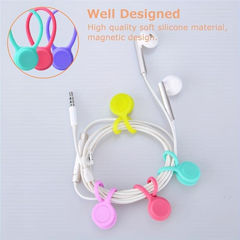 10pcs Magnet Earphone Winding Device For Phones