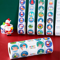 Christmas Santa Claus Sticker Window Glass Decoration Self-adhesive Label