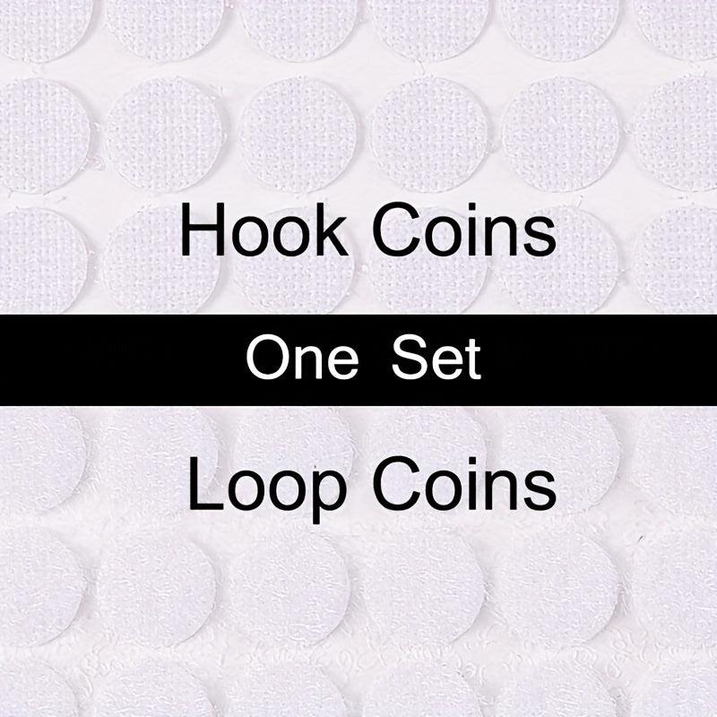 400 Pcs 10mm Diameter Self Adhesive Hook and Loop Dot Tape